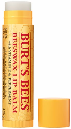 Burt's Bees Beeswax Moisturizing Lip Balm Perspective: front