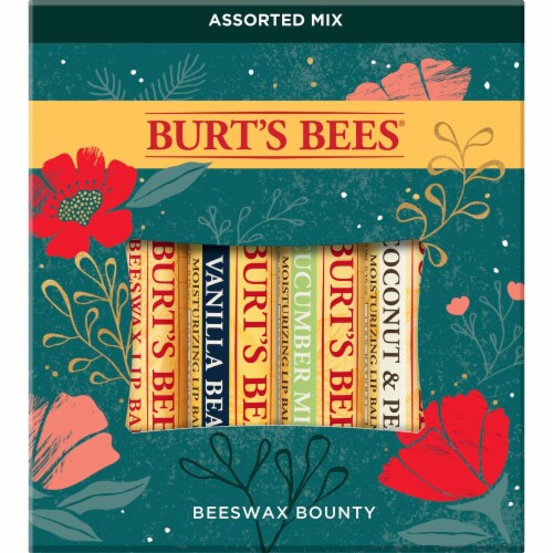 Burt's Bees Beeswax Lip Balm, 4 ct - Fry's Food Stores