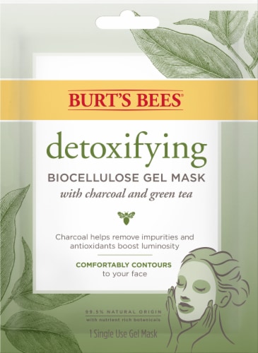 Burt's Bees Detoxifying Biocellulose Gel Mask Perspective: front