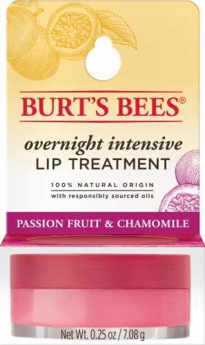 Burts Bees Passion Fruit and Chamomile Overnight Intensive Lip Treatment, 1  ct - Gerbes Super Markets