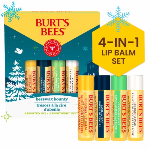 Burt's Bees Freshly Picked 4-pack Lip Balm Set