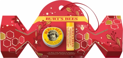 Burt's Bees A Bit of Burt's Bees Hand Salve and Lip Balm Holiday Classic Gift Set Perspective: front