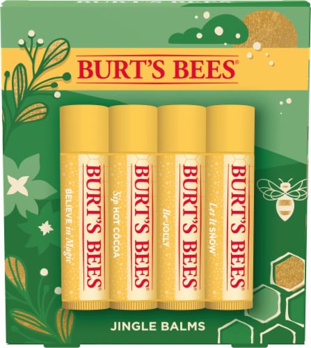 Burt's Bees Beeswax Lip Balm, 4-Pack