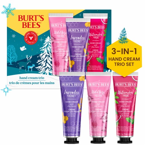 Burt's Bees Hand Cream Trio Gift Set Perspective: front