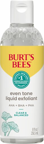 Burts Bees Clear and Balanced Even Tone Liquid Face Exfoliator Perspective: front
