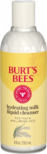 Burts Bees Hydrating Milk Cleanser with Rice Milk and Hyaluronic Acid Perspective: front