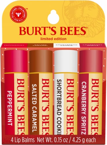 Burt's Bees Festive Fix Holiday Moisturizing Lip Balm Gift Set, 4 ct - City  Market