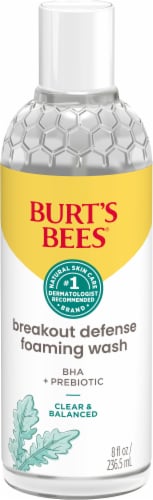 Burts Bees Clear and Balanced Breakout Defense Foaming Face Wash Perspective: front