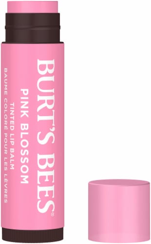 Burts Bees Tinted Lip Balm Pink Blossom Perspective: front