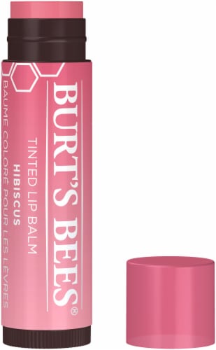 Burt's Bees Hibiscus Tinted Lip Balm Perspective: front