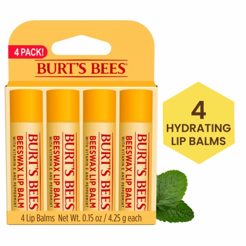 Burts Bees Beeswax Lip Balm Perspective: front