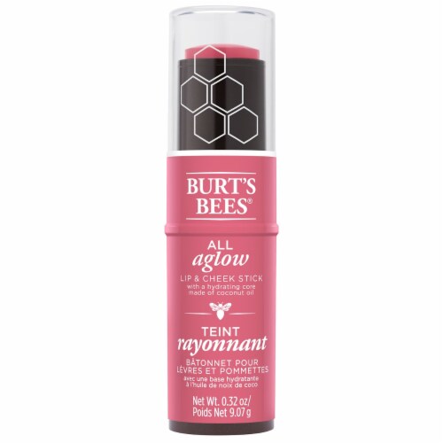 Burt's Bees All Aglow Blush Bay Lip & Cheek Stick Perspective: front
