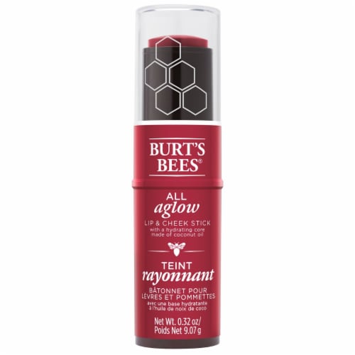 Burt's Bees All Aglow Dahlia Dew Lip & Cheek Stick Perspective: front
