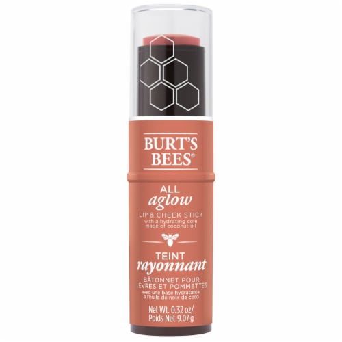 Burt's Bees All Aglow Peach Pond Lip & Cheek Stick Perspective: front
