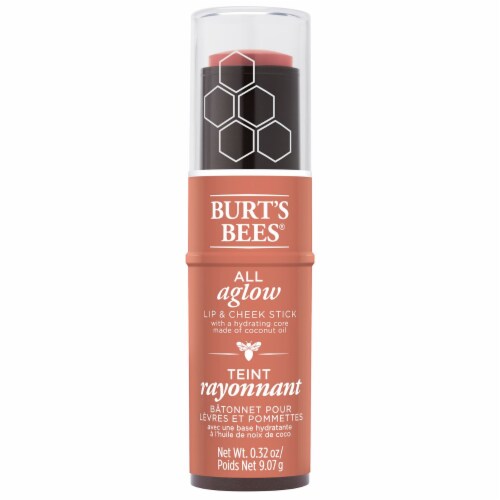 Burt's Bees All Aglow Peach Pond Lip & Cheek Stick Perspective: front