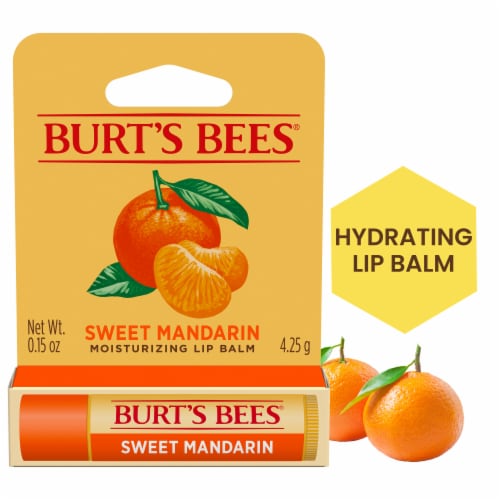 Luchtvaartmaatschappijen Rechtzetten schaamte Burt's Bees Sweet Mandarin Moisturizing Lip Balm, 1 ct - Baker's