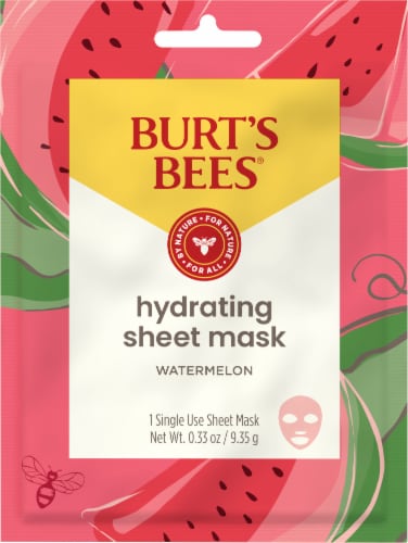 Burt's Bees® Watermelon Hydrating Sheet Mask Perspective: front