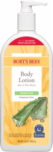 Burt's Bees Sensitive Skin Aloe and Shea Butter Body Lotion Perspective: front