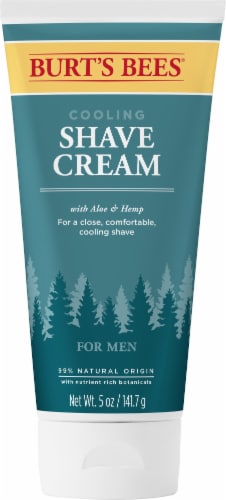 Burts Bees Cooling Aloe and Hemp Shave Cream For Men Perspective: front