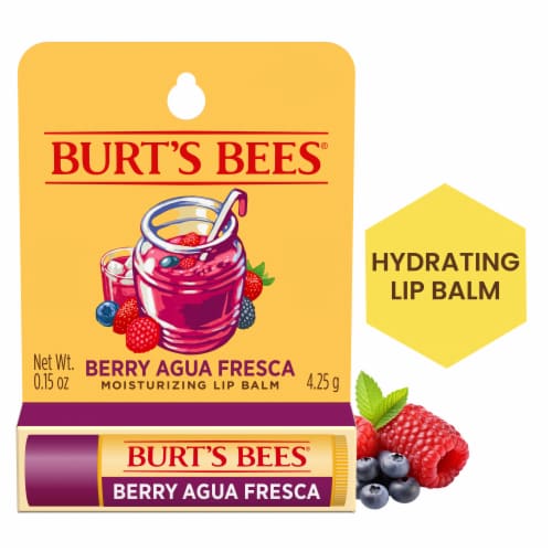 Burt's Bees Berry Agua Fresca Moisturizing Lip Balm Perspective: front