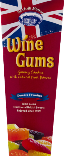 Norfolk Manor Wine Gums Perspective: front