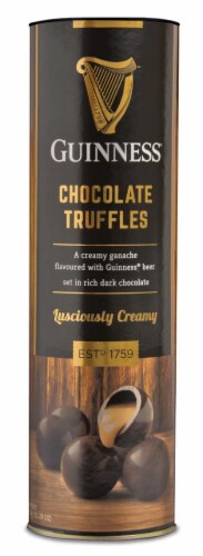 Guinness® Dark Chocolate Truffles Perspective: front