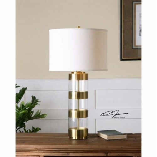 Acrylic and gold lamp clearance