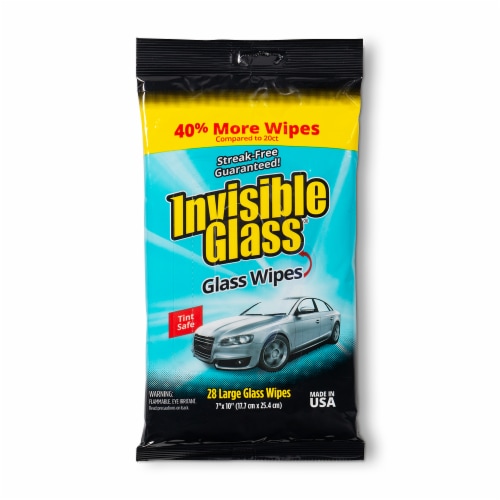 Invisible Glass® Large Auto Glass Wipes Perspective: front