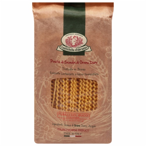 Rustichella D'Abruzzo Fusilli col Buco Pasta Perspective: front