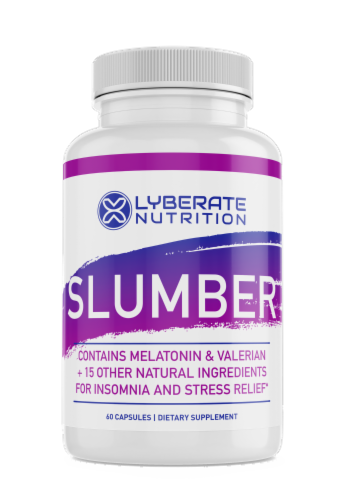 Lyberate Nutrition | SLUMBER: Natural Sleep Aid Formula Perspective: front