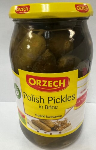 Orzech Polish Pickles In Brine Perspective: front