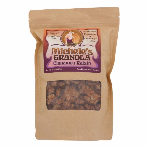 Michele's Granola - Granola Cinnamon Raisin - Case of 6-12 oz. Perspective: front