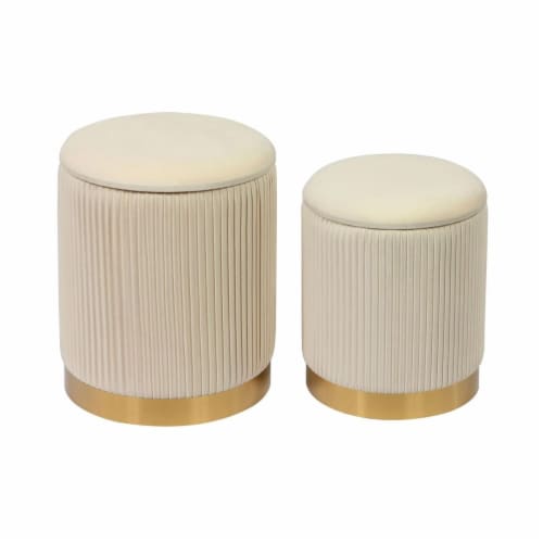 Tov shop velvet ottoman