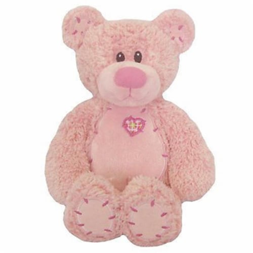 Mayflower  8 in. Tender Teddy Pink Plush Perspective: front