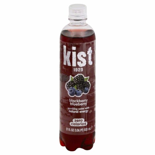 Kist Blackberry Blueberry Sparkling Water Perspective: front