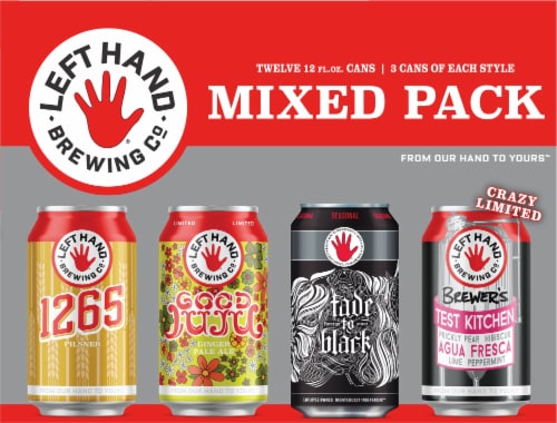 Left Hand Brewing Co. Mixed Pack Craft Beer Perspective: front