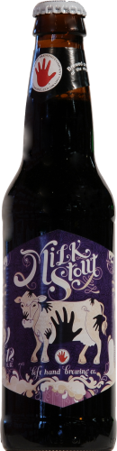 Left Hand Brewing Company Milk Stout Perspective: front
