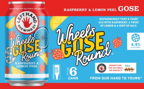 Left Hand Brewing Co. Wheels Gose 'Round Beer Perspective: front