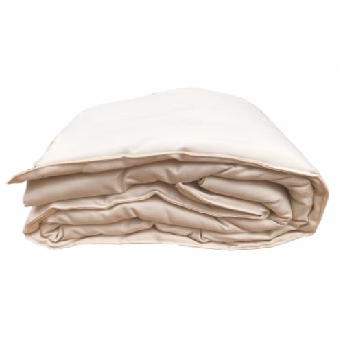 Organic Cotton EcoWool Filled Comfort Mattress Pad - Twin 3/4 Perspective: front