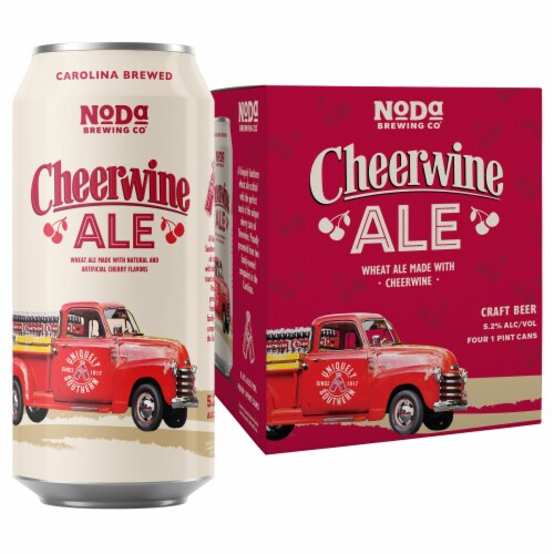 NoDa Brewing Company Cheerwine Wheat Ale Craft Beer Perspective: front