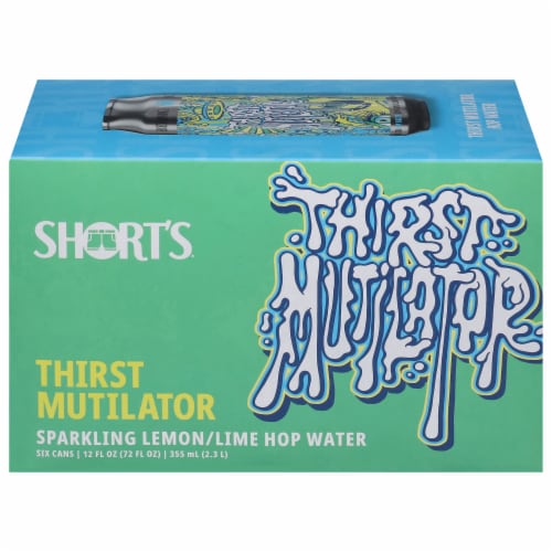 Short's® Thirst Mutilator Sparkling Lemon Lime Hop Water Cans Perspective: front