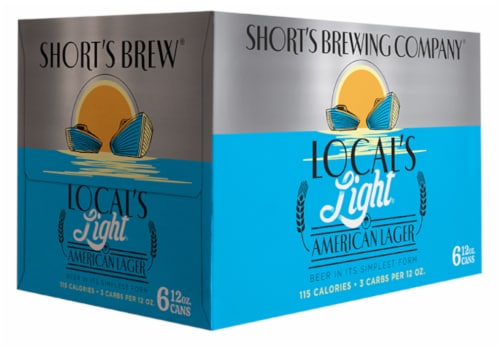 Short's Brewing Co. Local's Light American Lager Perspective: front