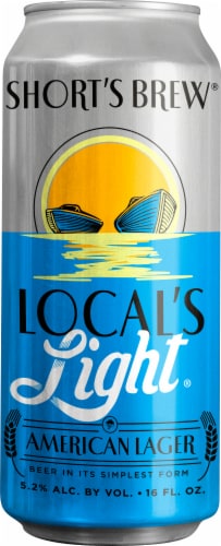 Short's Brewing Co. Local's Light American Lager Perspective: front