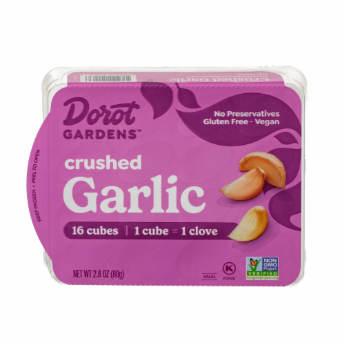 Dorot Gardens™ Gluten Free Vegan Frozen Crushed Garlic Perspective: front