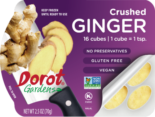 Dorot® Gardens Frozen Crushed Ginger Cubes Perspective: front