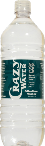 Crazy Water #3 Natural Mineral Bottled Water Perspective: front