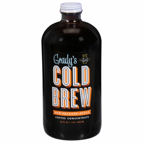 Grady's Cold Brew® New Orleans Style Iced Coffee Carton Perspective: front
