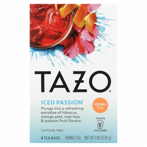 Tazo® Iced Passion Herbal Tea Bags Perspective: front