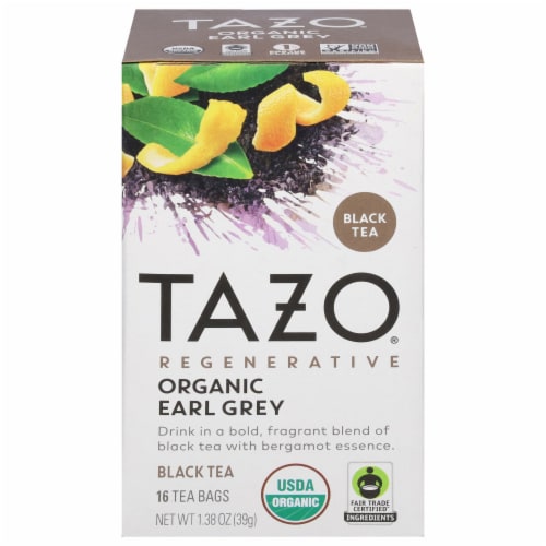 Tazo® Regenerative Organic Earl Gray Black Tea Perspective: front