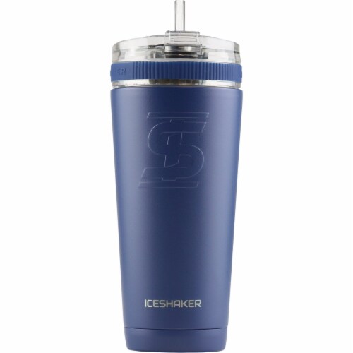 Ice Shaker 26 oz Navy Shaker Bottle